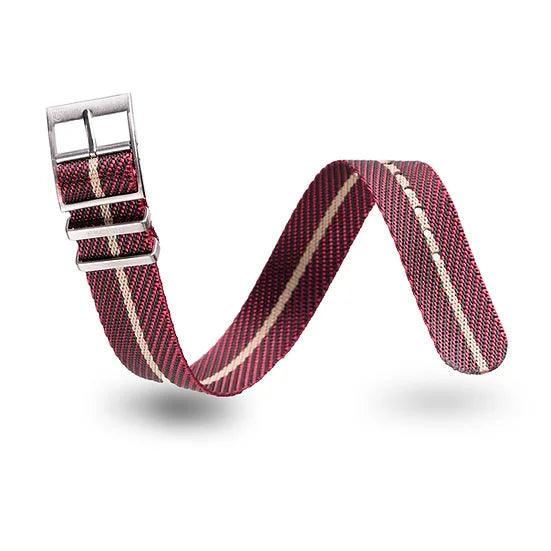 Burgundy best sale nato strap