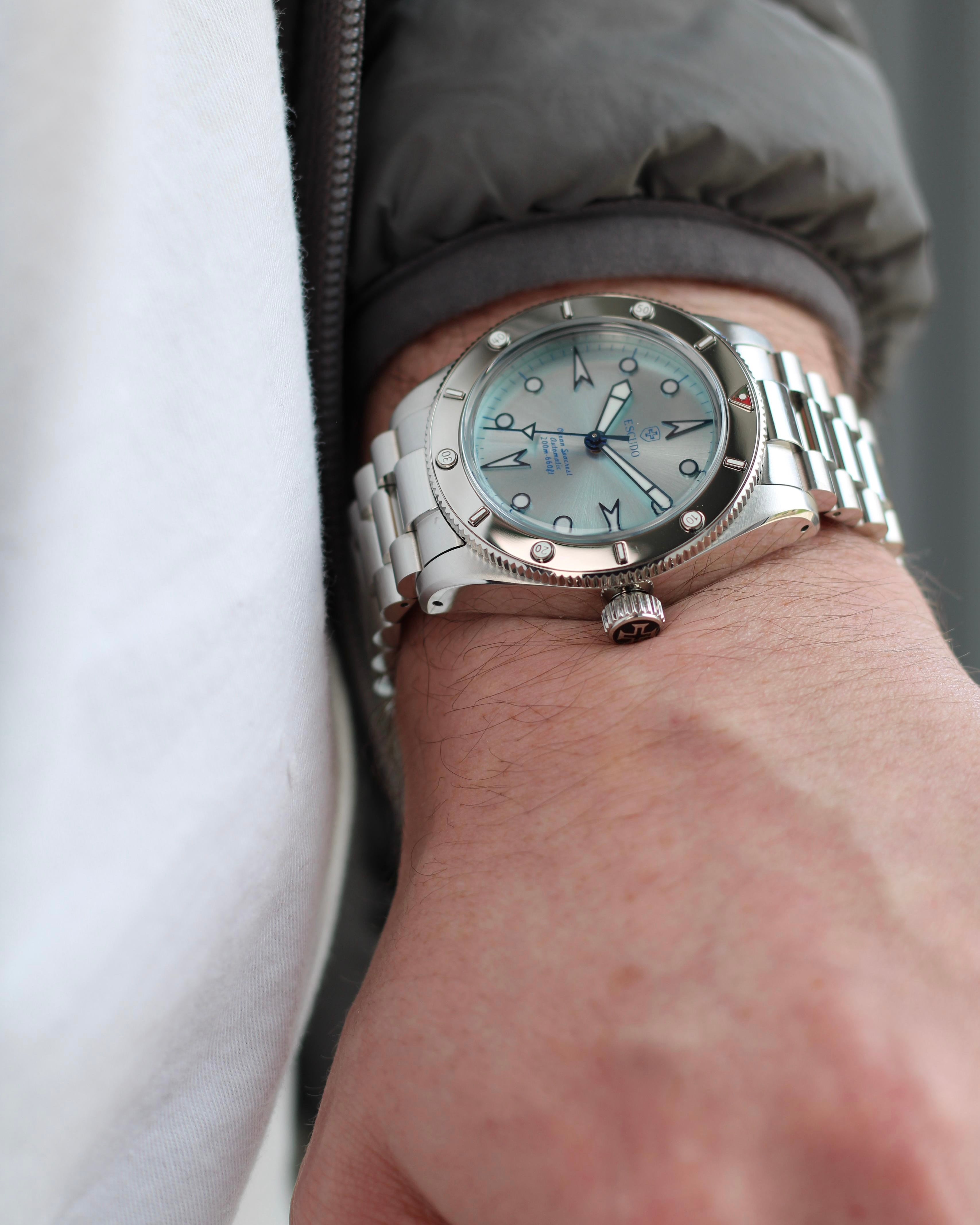 Atlantic Sky - Bracelet - 39mm (Polished Steel)