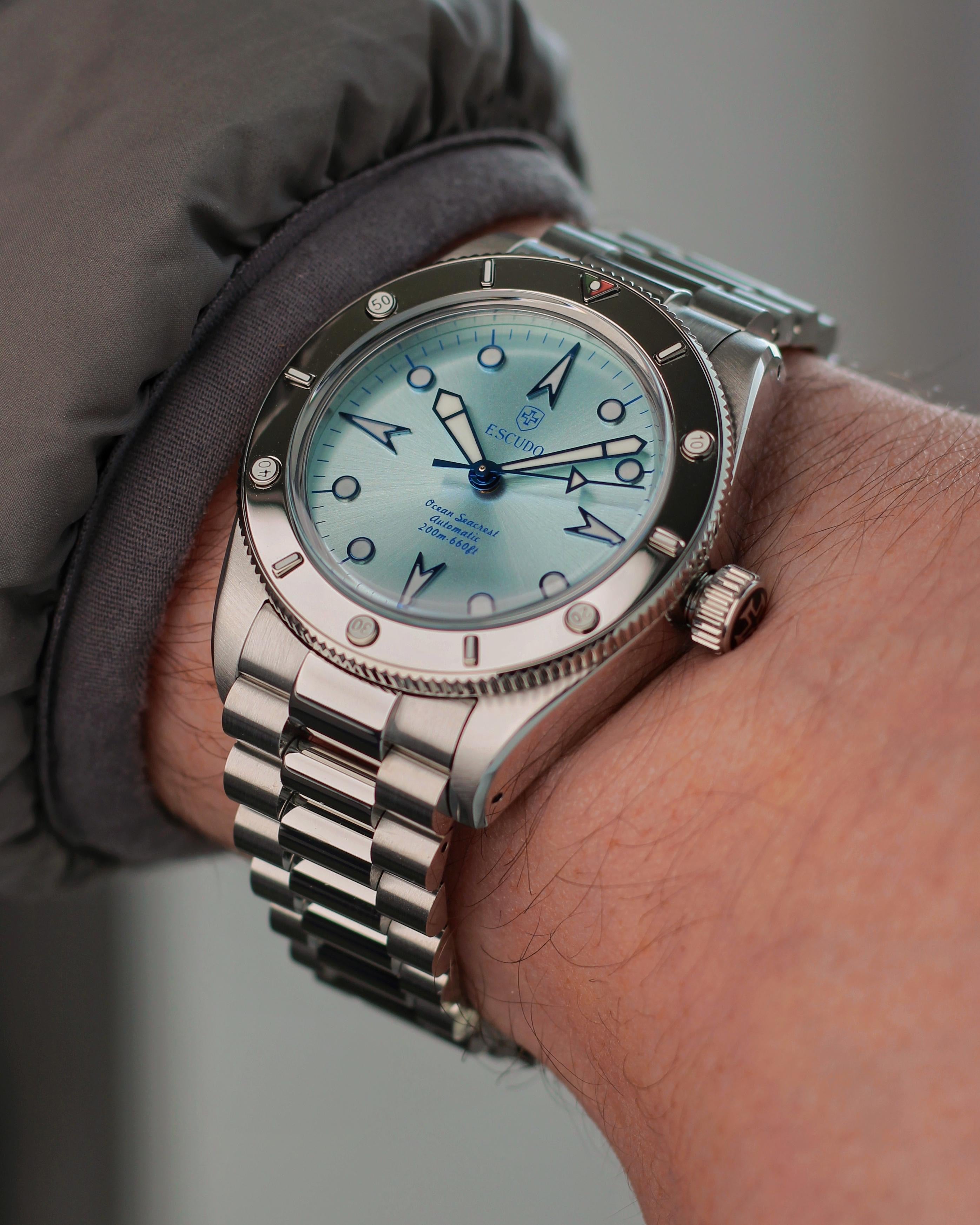 Atlantic Sky - Bracelet - 39mm (Polished Steel)