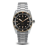 Preto e Bronze - 39mm - Leather