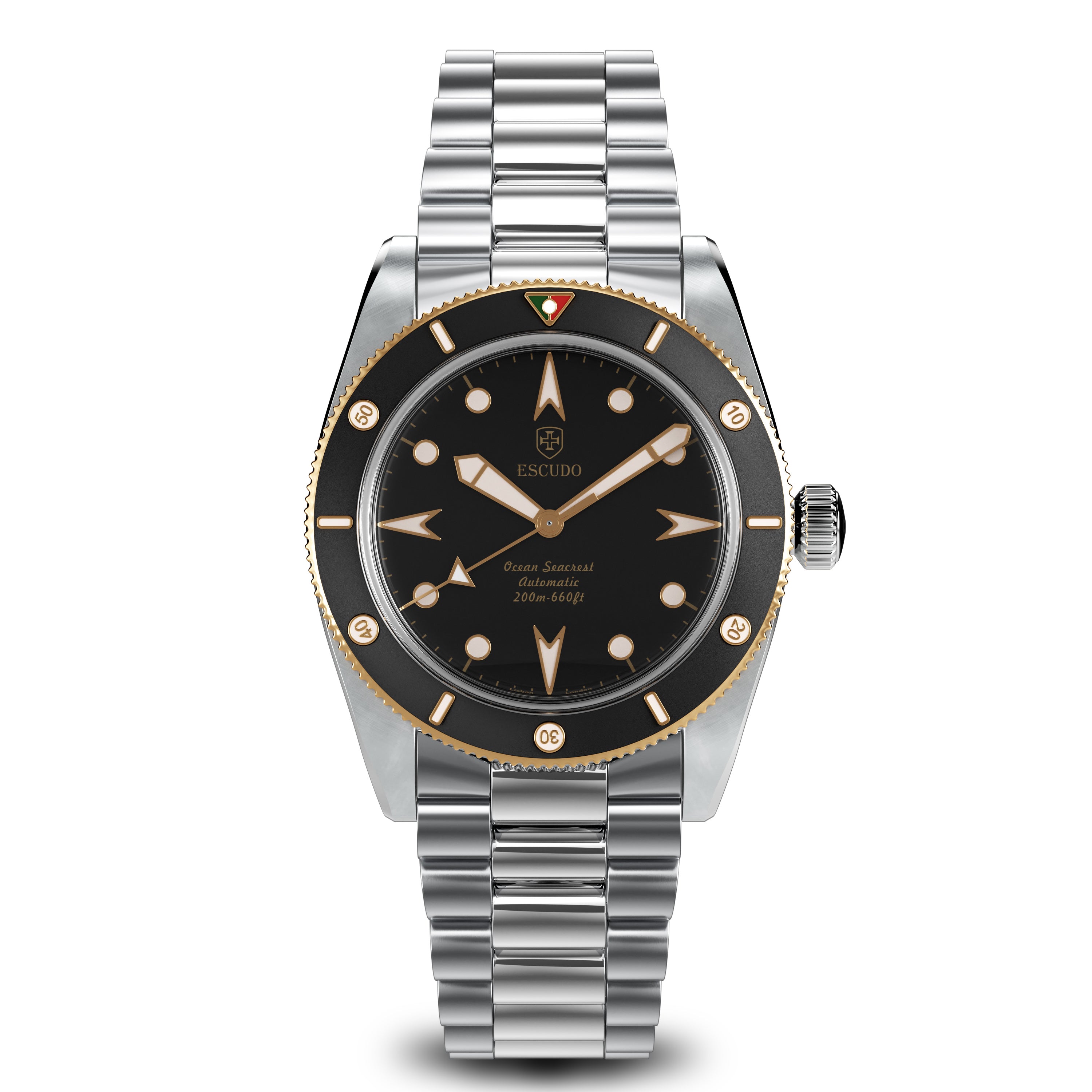 Preto e Bronze - 39mm - Leather