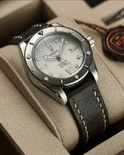Silver Inox - Leather - 39mm