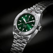 Midnight Emerald - Bracelet - 39mm (Polished Steel)