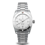 Silver Inox - 39mm - Leather